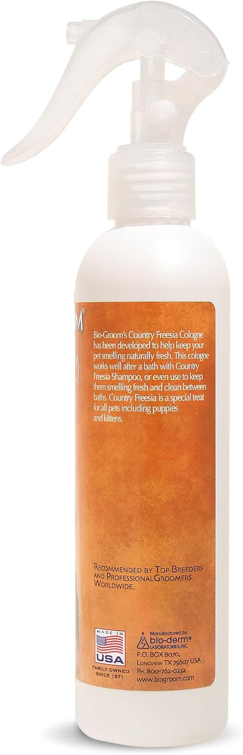 Country Freesia Dog Cologne, Deodorizing Spray, 8 Fl Oz, 1-Pack