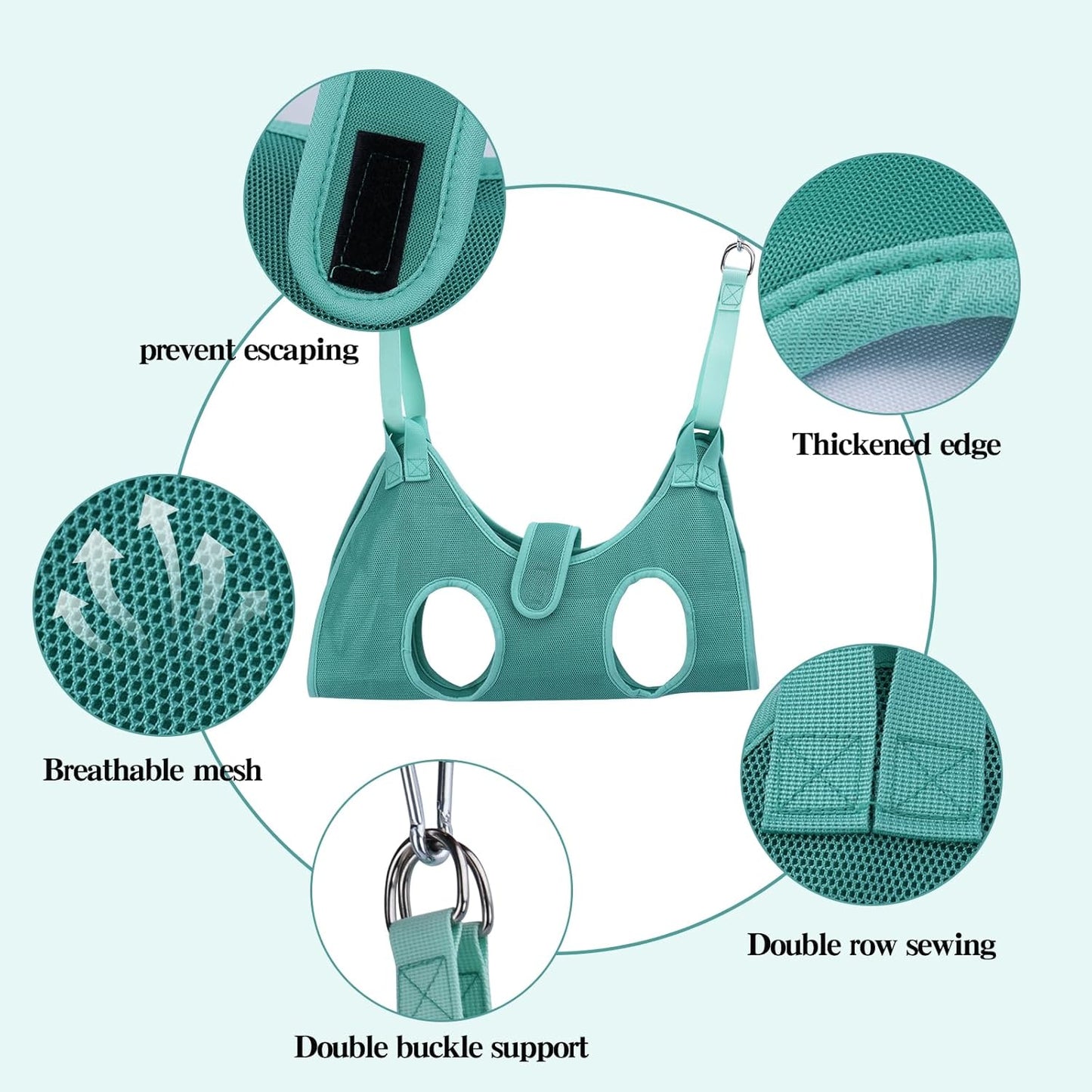 Dog Grooming Hammock for Small Dogs & Cats, Pet Nail Sling Harness