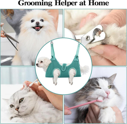 Dog Grooming Hammock for Small Dogs & Cats, Pet Nail Sling Harness