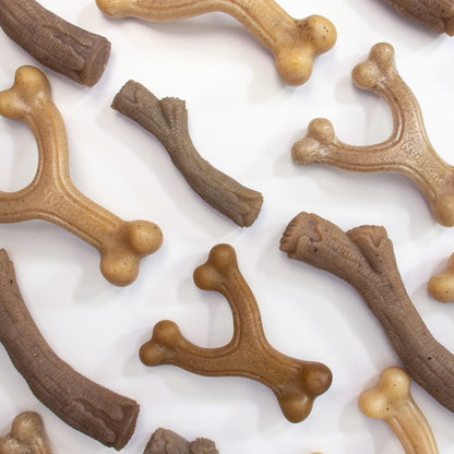 Strong Chew Gourmet Style Wishbone Dog Toy, Dog Chew Toy, Peanut Butter Flavor, Large, 1 Count