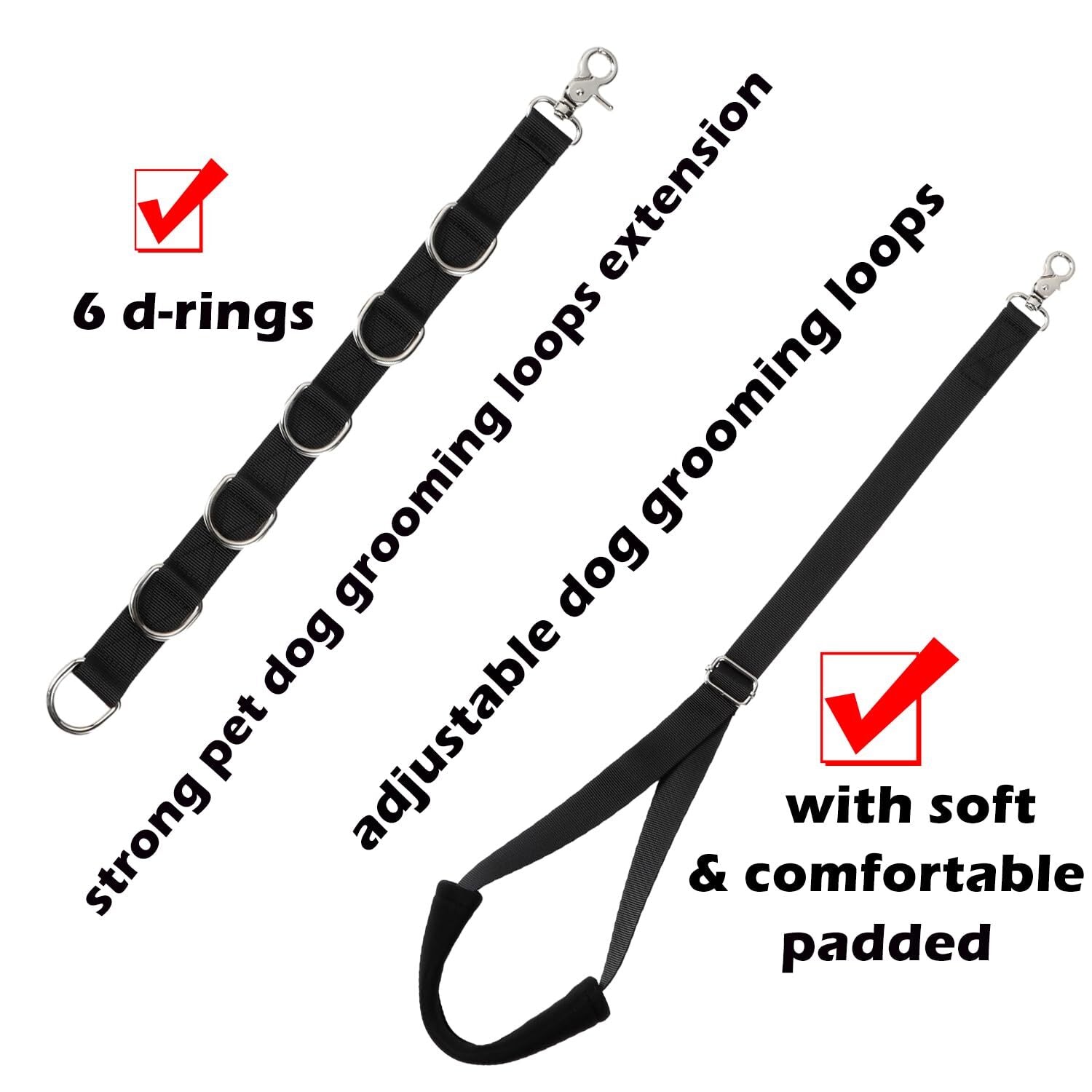 Dog Grooming Belly Straps Groomer Extension Straps Dog Grooming Table Straps