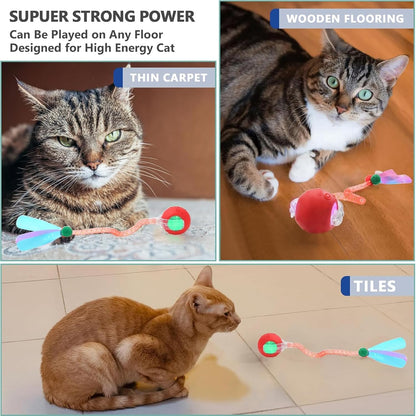 Speed 2.0 Tail Interactive Cat Toys for Indoor Cats, Moving Cat Toy