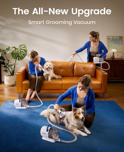 Dog Grooming Vacuum - 15000Pa Suction, Captures 99% Pet Hair to Reduce Sheddi...
