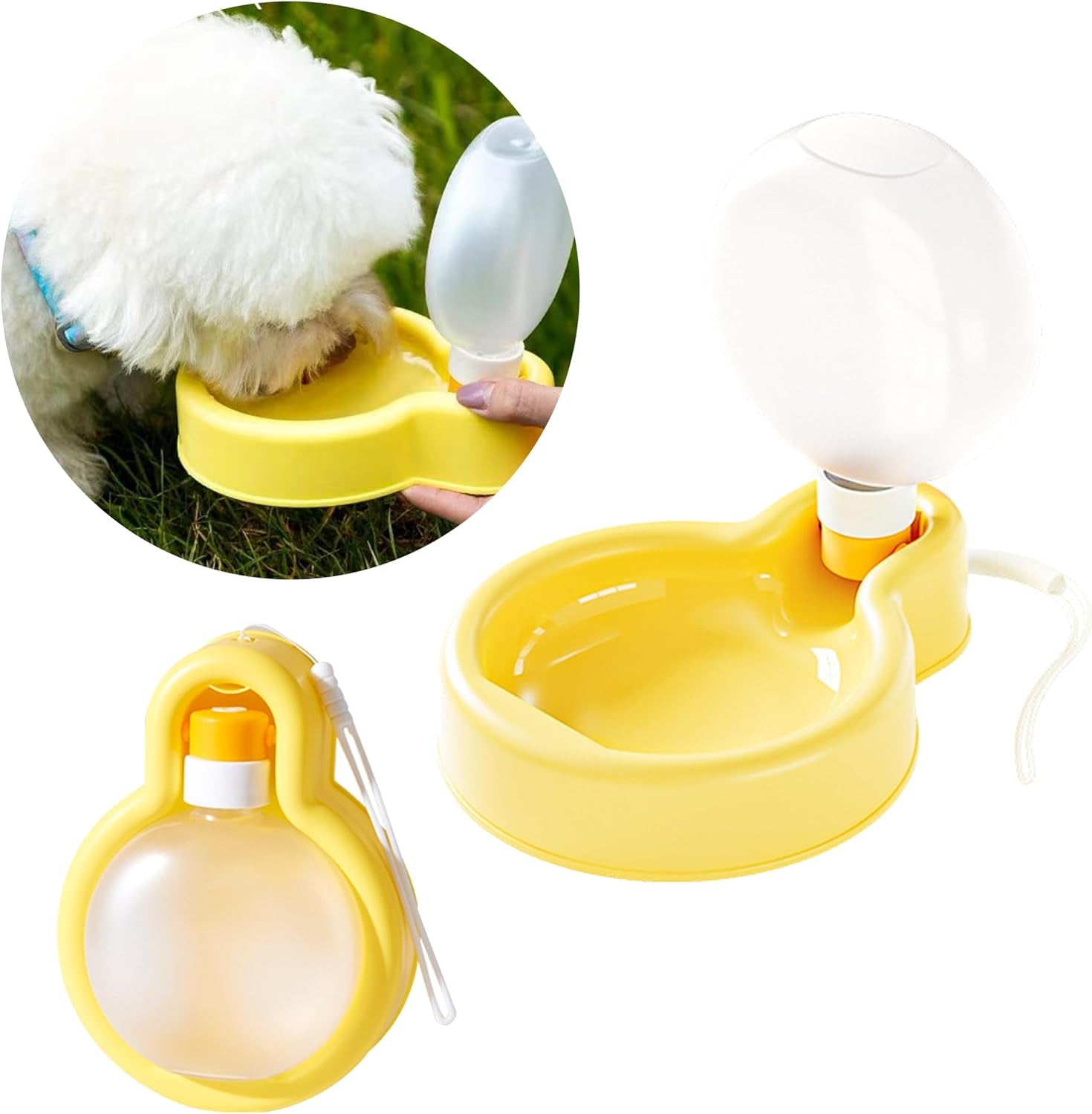 Portable Dog Water Bottle Dispenser, 17Oz, Large, Leak Proof & Foldable Dog Travel Water Bottle Bowl Accessories for Puppy Small Medium Large Dogs Pet Water Bottles for Dogs Walking Outdoor Hiking