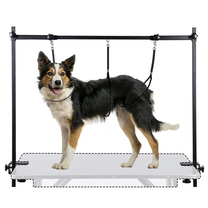 H-Shape Dog Grooming Arm with Clamp, Heavy Duty Pet Grooming Table Arm with L...
