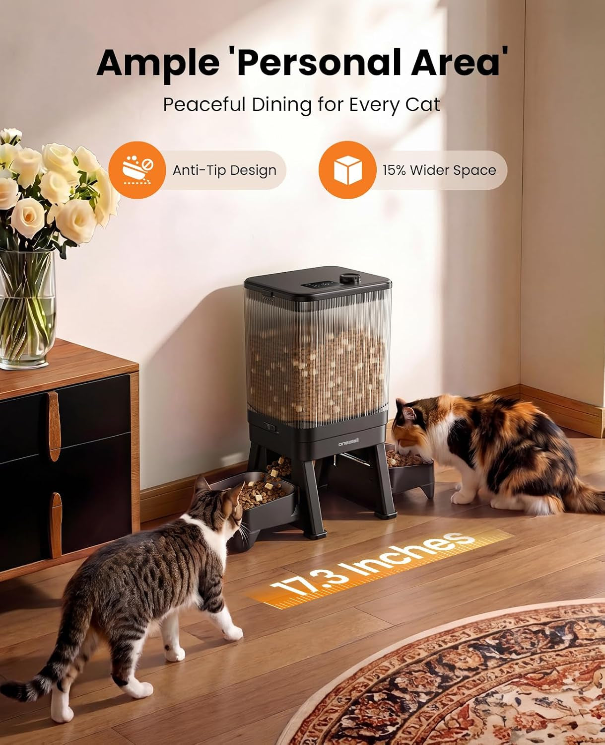 7L Automatic Cat Feeder for 2 Cats & 5L Automatic Cat Feeder for 2 Cats