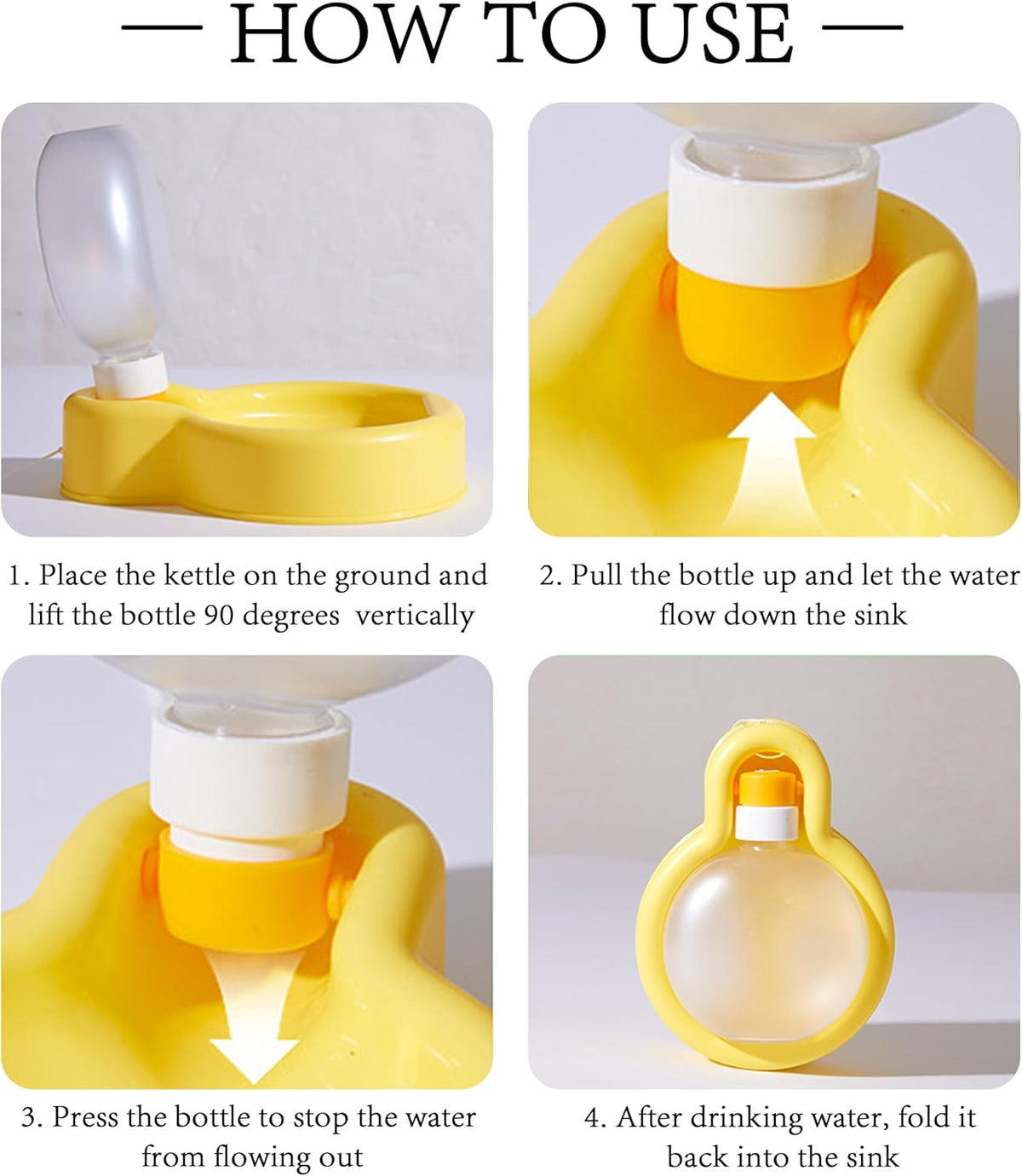Portable Dog Water Bottle Dispenser, 17Oz, Large, Leak Proof & Foldable Dog Travel Water Bottle Bowl Accessories for Puppy Small Medium Large Dogs Pet Water Bottles for Dogs Walking Outdoor Hiking