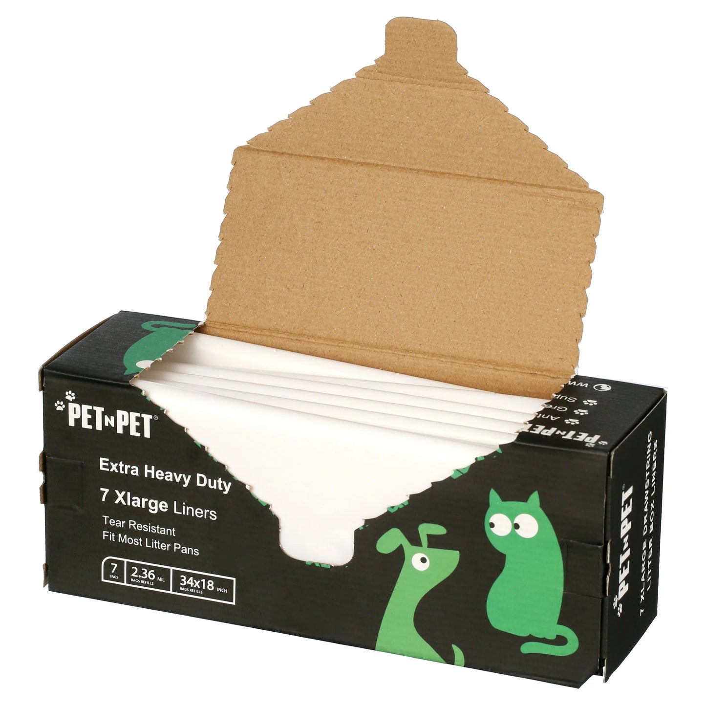 " Cat Litter Box Liners,Drawstring Litter Liner Bags,Jumbo Size,Pan Liners 28 Counts"
