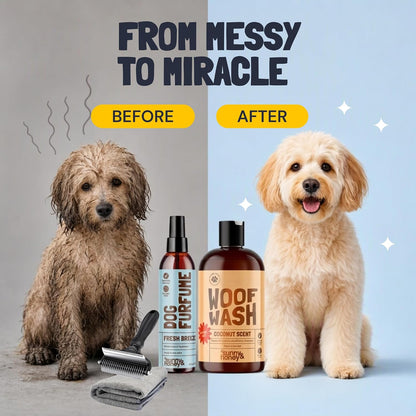 Detangling Dog Shampoo and Conditioner Set