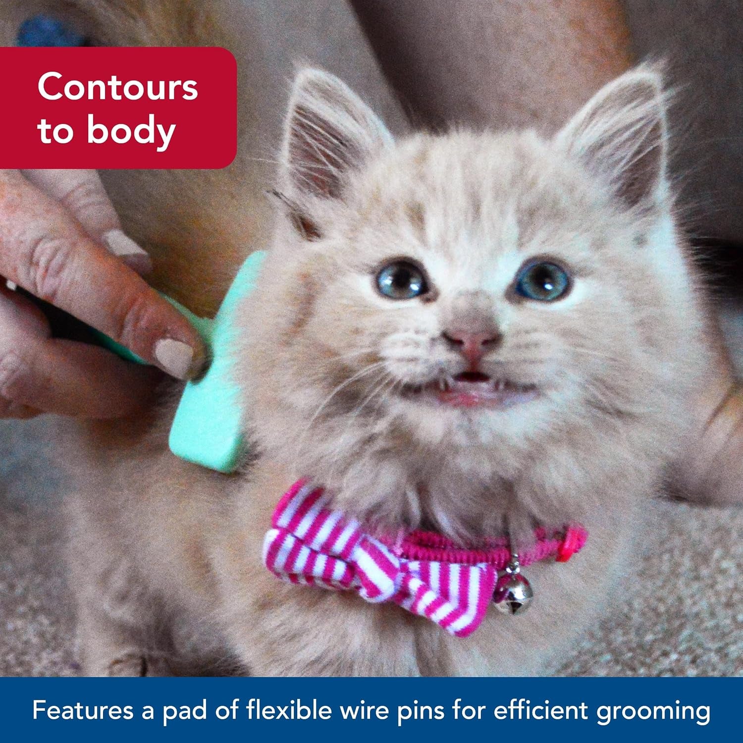 Pet Li'L Pals - Kitten Slicker Brush with Coated Tips