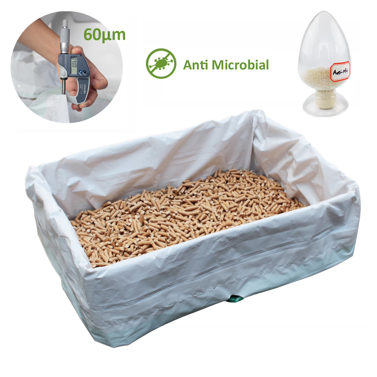 " Cat Litter Box Liners,Drawstring Litter Liner Bags,Jumbo Size,Pan Liners 28 Counts"