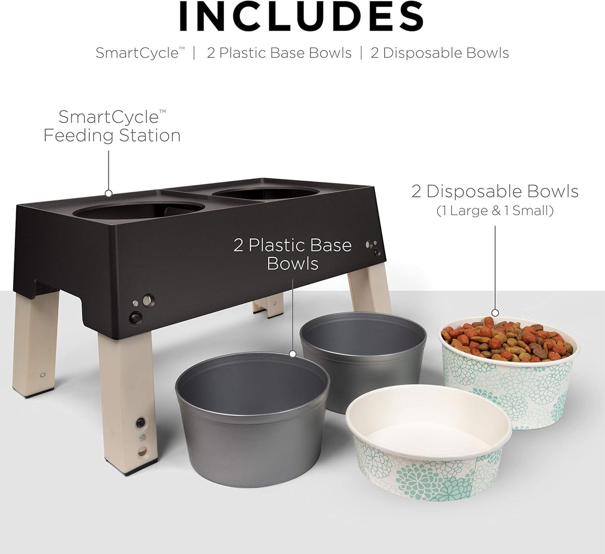 for Pets Smart Cycle Adjustable Feeding Station System