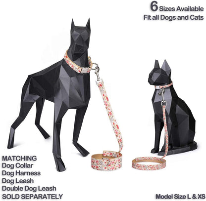 Pet Supplies, (Summer Blooms) Cat Collar, Dog Collar, Cat Leash, Dog Leash, Small Dog Collar, Medium Dog Collar, Large Dog Collar (Pet Collar, L)