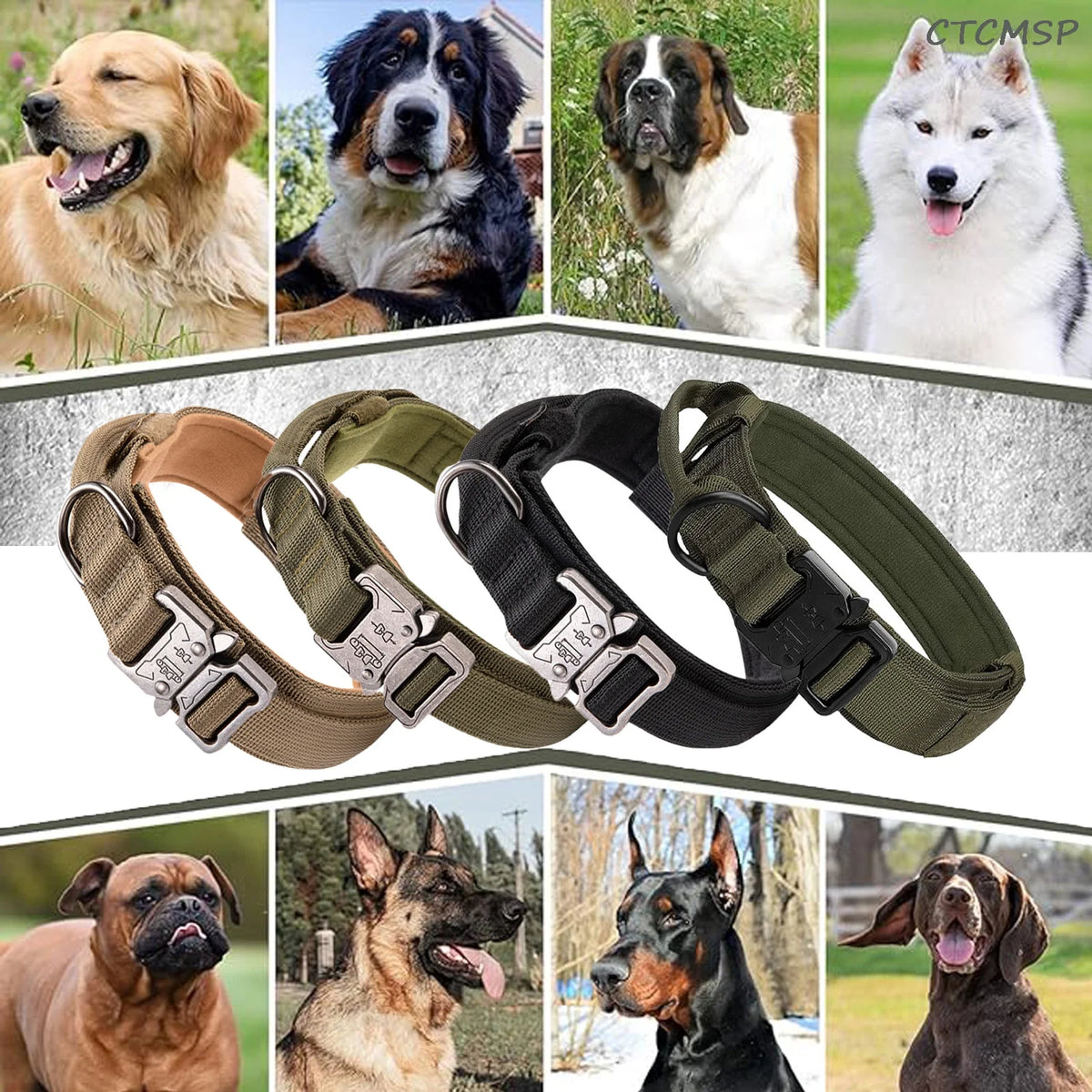 Pet Dog Collar Adjustable Training Nylon Dog Collar for Small Medium Large