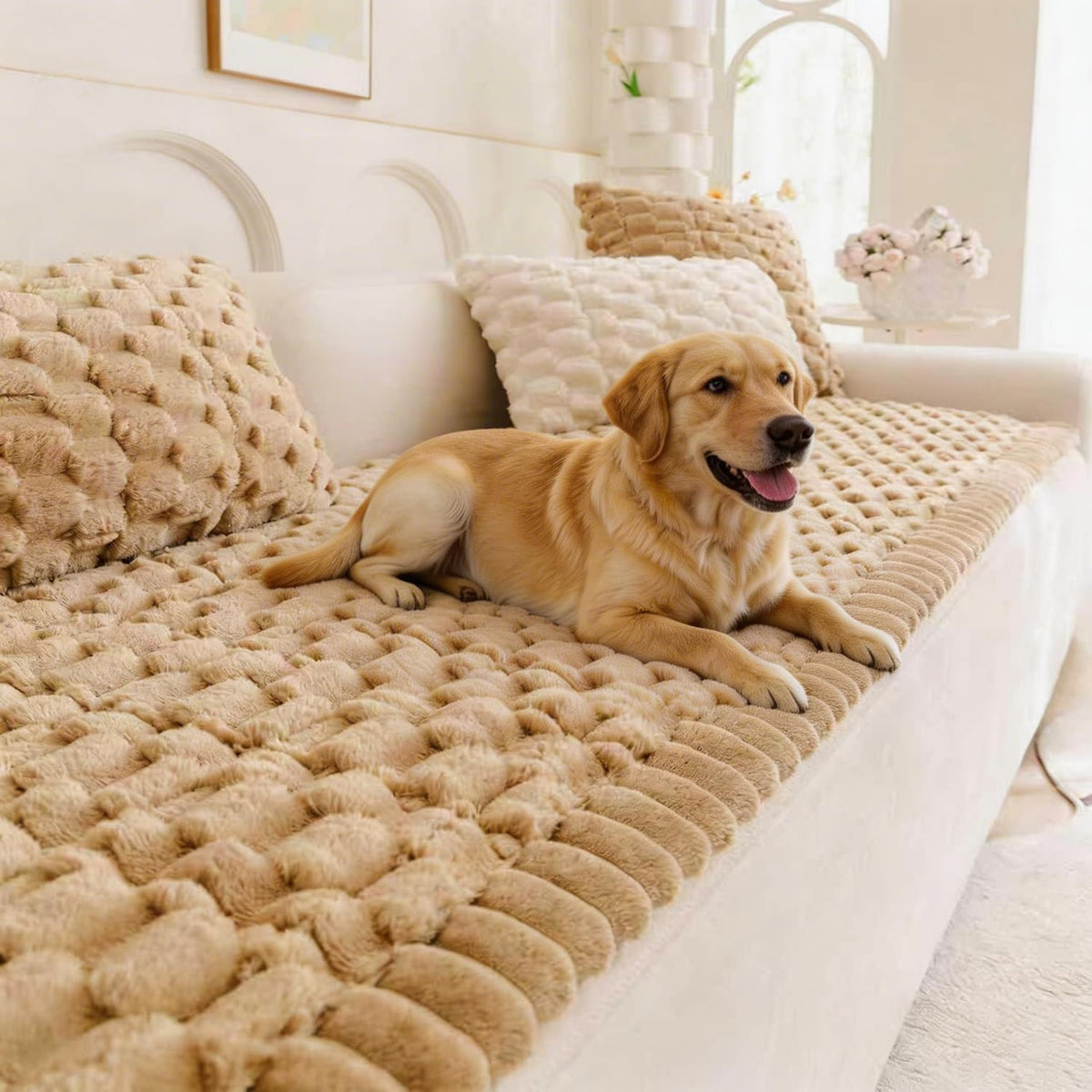 Pet Couch Cover for Dogs Washable Pet-Friendly Dog Sofa Protector