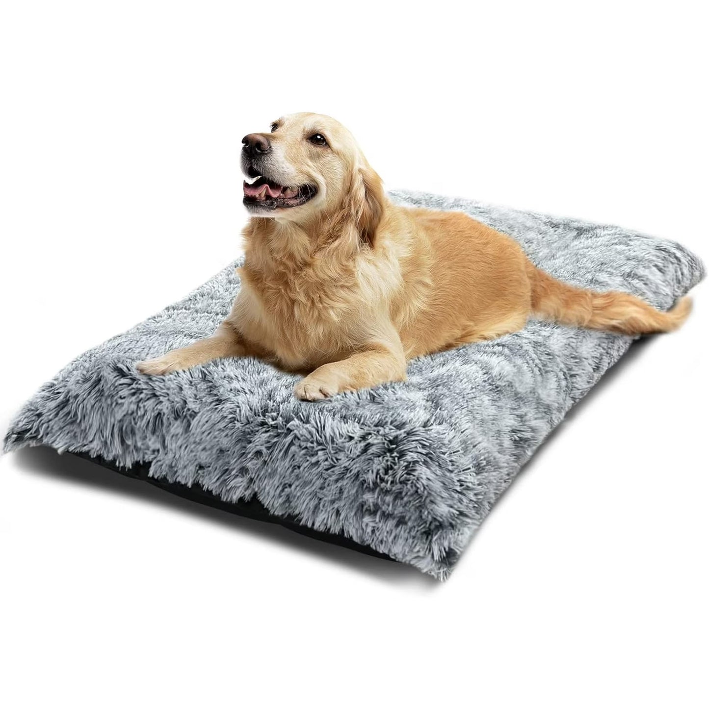 Large Dog Bed Washable Dog Mats Anti-Slip Bottom Beige Large 51"X35" Pet Beds for Large Dogs