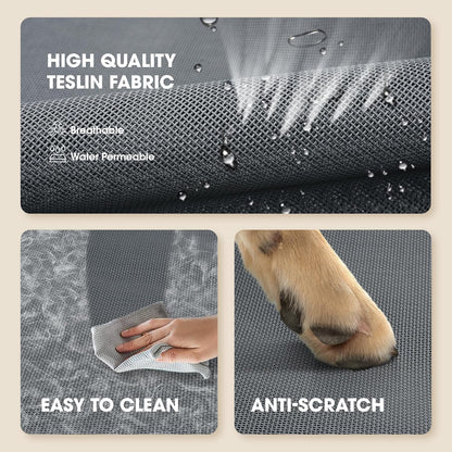Outdoor Elevated Dog Bed for Medium Sized Dogs, No-Tool Assembly.