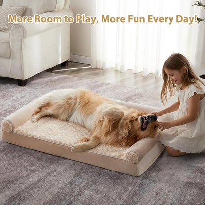Orthopedic Washable XXL Dog Bed for Senior Dog Cozy Sleep