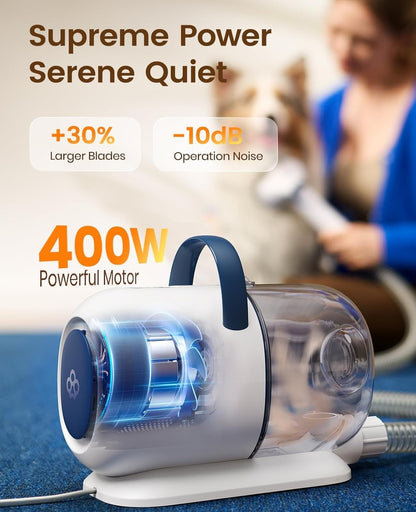 Dog Grooming Vacuum - 15000Pa Suction, Captures 99% Pet Hair to Reduce Sheddi...
