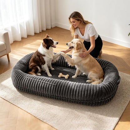 Human Dog Bed for Adult,Large Human Size Dog Bed 70"X38"X10"