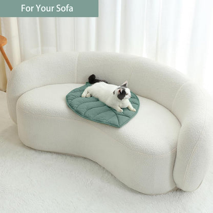 30 X 20 Inch Leaf Shaped Cotton Cat Bed Pad, Warming Cat Mat, Pet Warming Pad for Cats, Warmer Mat for Feral and Indoor Cats, 2025 Enlarged and Thickened Leaf Beds