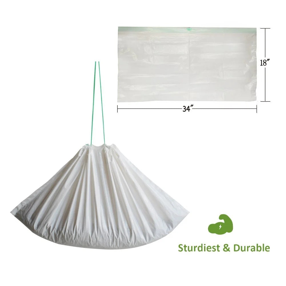 " Cat Litter Box Liners,Drawstring Litter Liner Bags,Jumbo Size,Pan Liners 28 Counts"