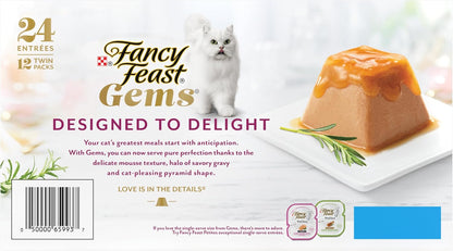 Purina  Gems Salmon Variety Pack Wet Cat Food, 4 Oz, 12-Pack
