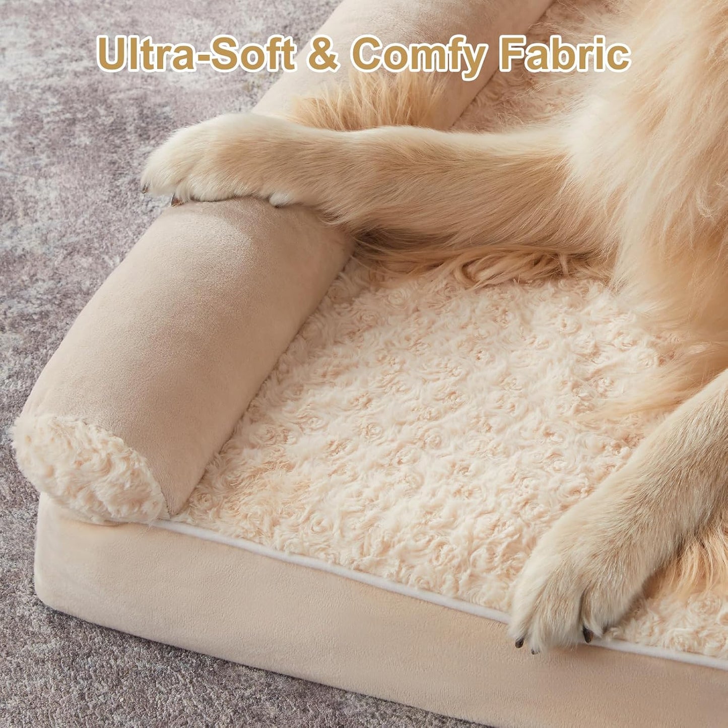 Orthopedic Washable XXL Dog Bed for Senior Dog Cozy Sleep