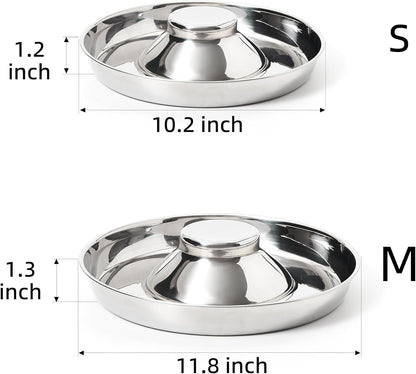 2 Pack Stainless Steel Puppy Bowls, Dog Feeding Bowl