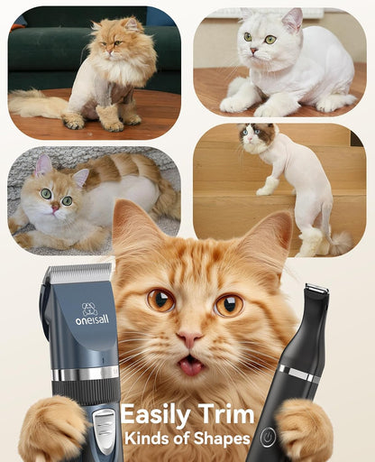 Cat Clippers and Paw Trimmer 3 in 1 Cat Grooming Kit