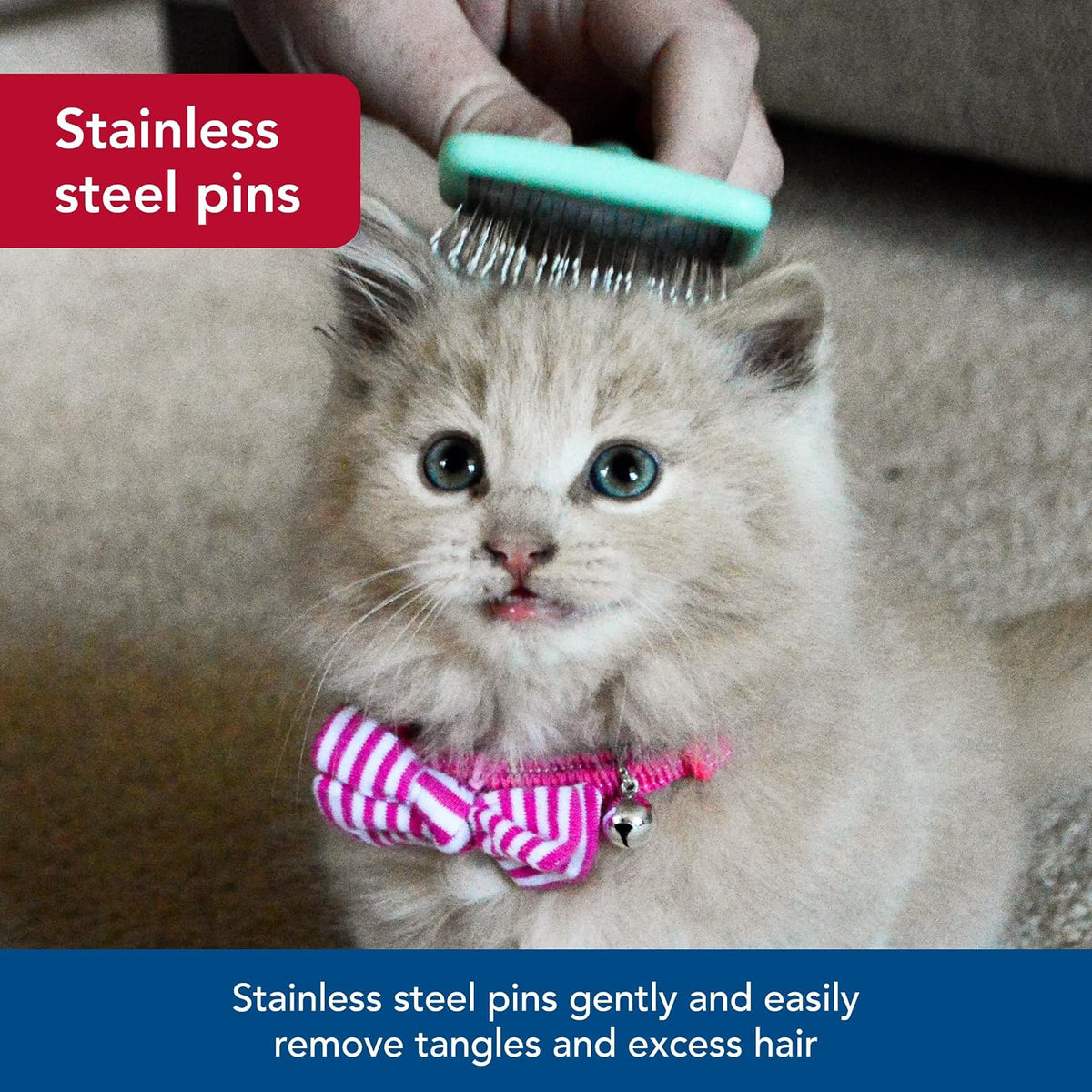 Pet Li'L Pals - Kitten Slicker Brush with Coated Tips