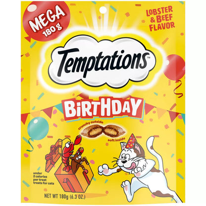 Temptations Lobster and Beef Flavor Birthday Cat Treats