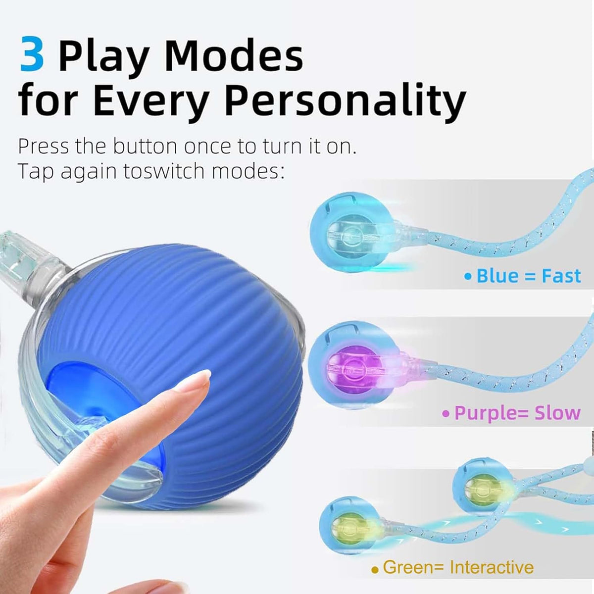Speed 2.0 Tail Interactive Cat Toys for Indoor Cats, Moving Cat Toy