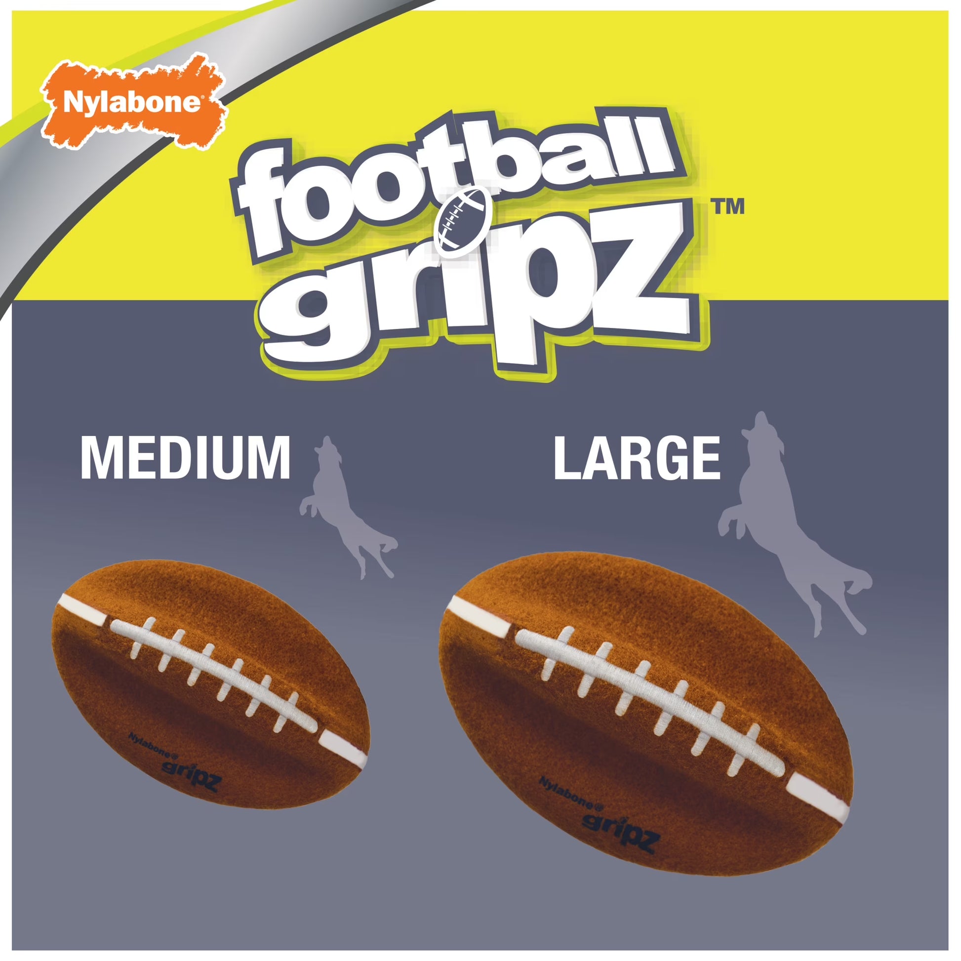 Power Play Football Dog Toy, Dog Balls, Squeaky Toy for Dogs, Large