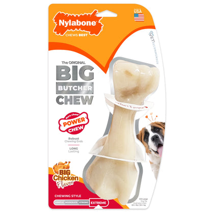 Power Chew Butcher Bone Dog Toy, Dog Chew Toy, Chicken Flavor, Xx-Large, 1 Count