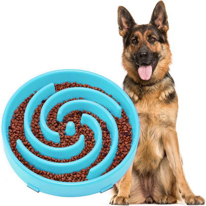 Slow Feeder Dogs Bowl for Large Medium Dogs,Anti-Gulping Pet Slower Food Feeding Bowls Stop Bloat,Preventing Choking