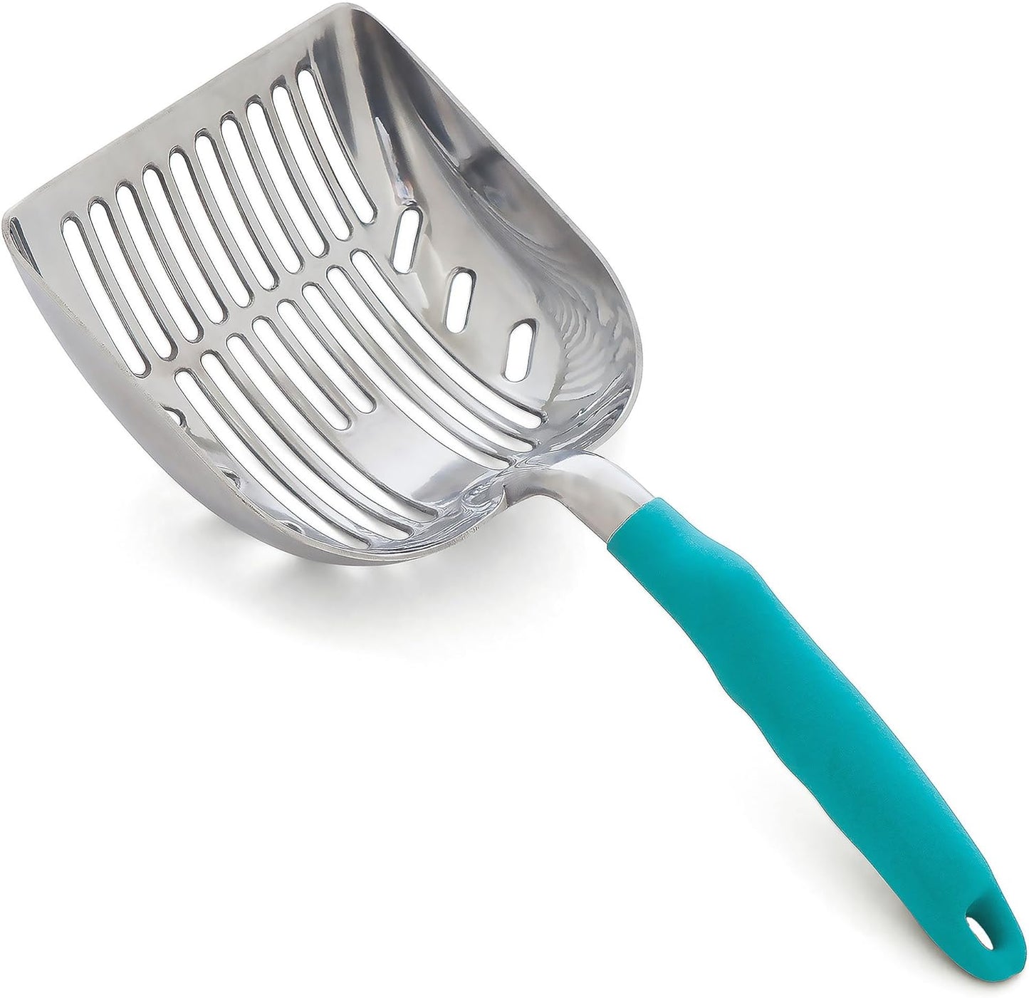 ® Premium Multicat Cat Litter Scoop | Solid Metal | Litter Box Tray Pan Sifter