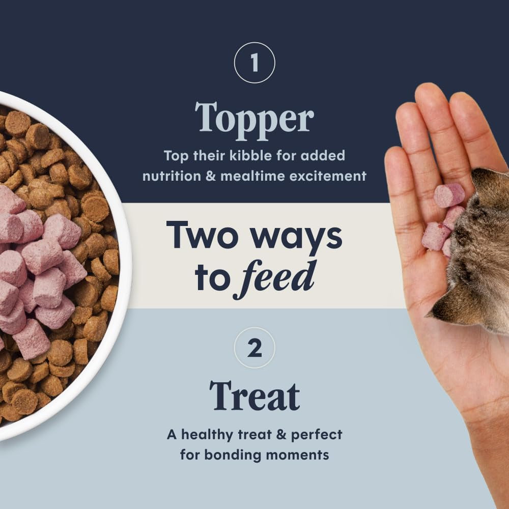 Freeze Dried Mixers, Cat Food Toppers, Skin & Coat, 5.5 Oz