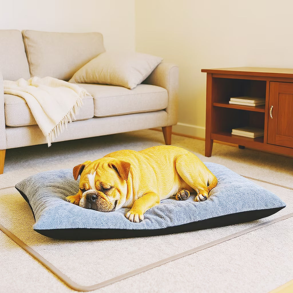 Washable Dog Bed for Medium Dogs Dog Crate Mat 36 Inch Comfy Fluffy Kennel Pad Anti-Slip for Dogs up to 72 Lbs, 36" X 26"