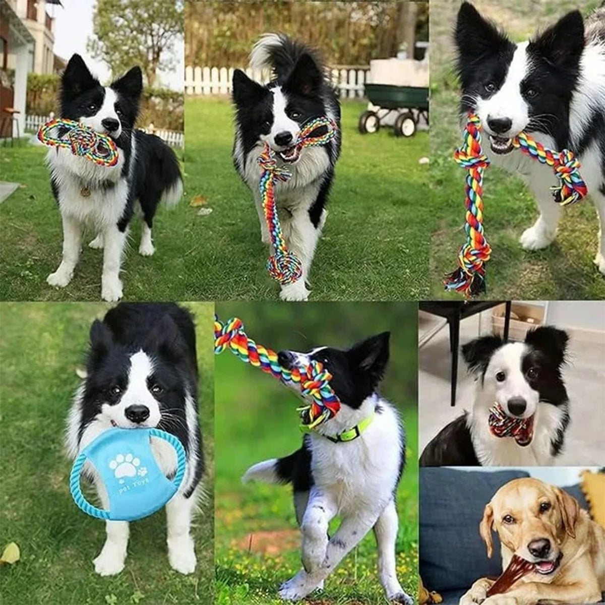 13 PCS Chew Toys for Aggressive Chewers, Large Dogs, Indestructible Rope Toy for Large Breed Dog, Outdoor Dog Toys