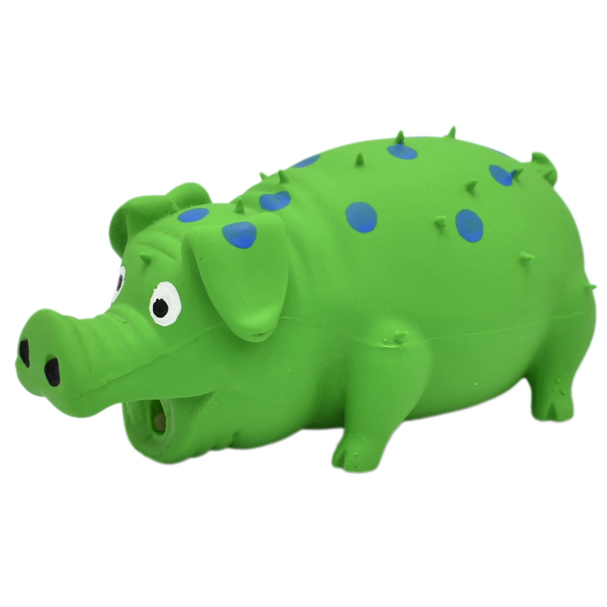 Dog Squeeze Toy,Squeaky Pig Dog Toys, Blue Latex Grunting Pig Dog Toy Anxiety Relief for Dog Puppy Chew Toys,Green