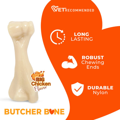 Power Chew Butcher Bone Dog Toy, Dog Chew Toy, Chicken Flavor, Xx-Large, 1 Count