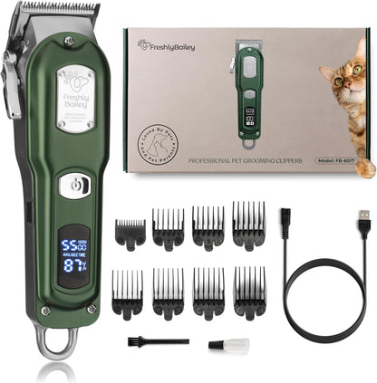 Cat Clippers for Matted Hair - Low Noise Trimmer for Long Hair Cats