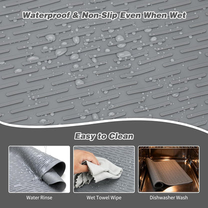 Dog Grooming Table Mat, Non-Slip Silicone Pad, 28 X 19.7 in Grey