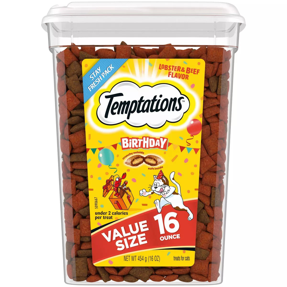Temptations Lobster and Beef Flavor Birthday Cat Treats