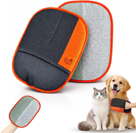 Pet Hair Removal Glove for Furniture & Clothes, Reusable Electrostatic Pet Hair Remover for Couch, Carpet, Bedding & Car Seats, Dog & Cat Grooming Glove, Soft Pet Hair Removal Tool, 1 Pack