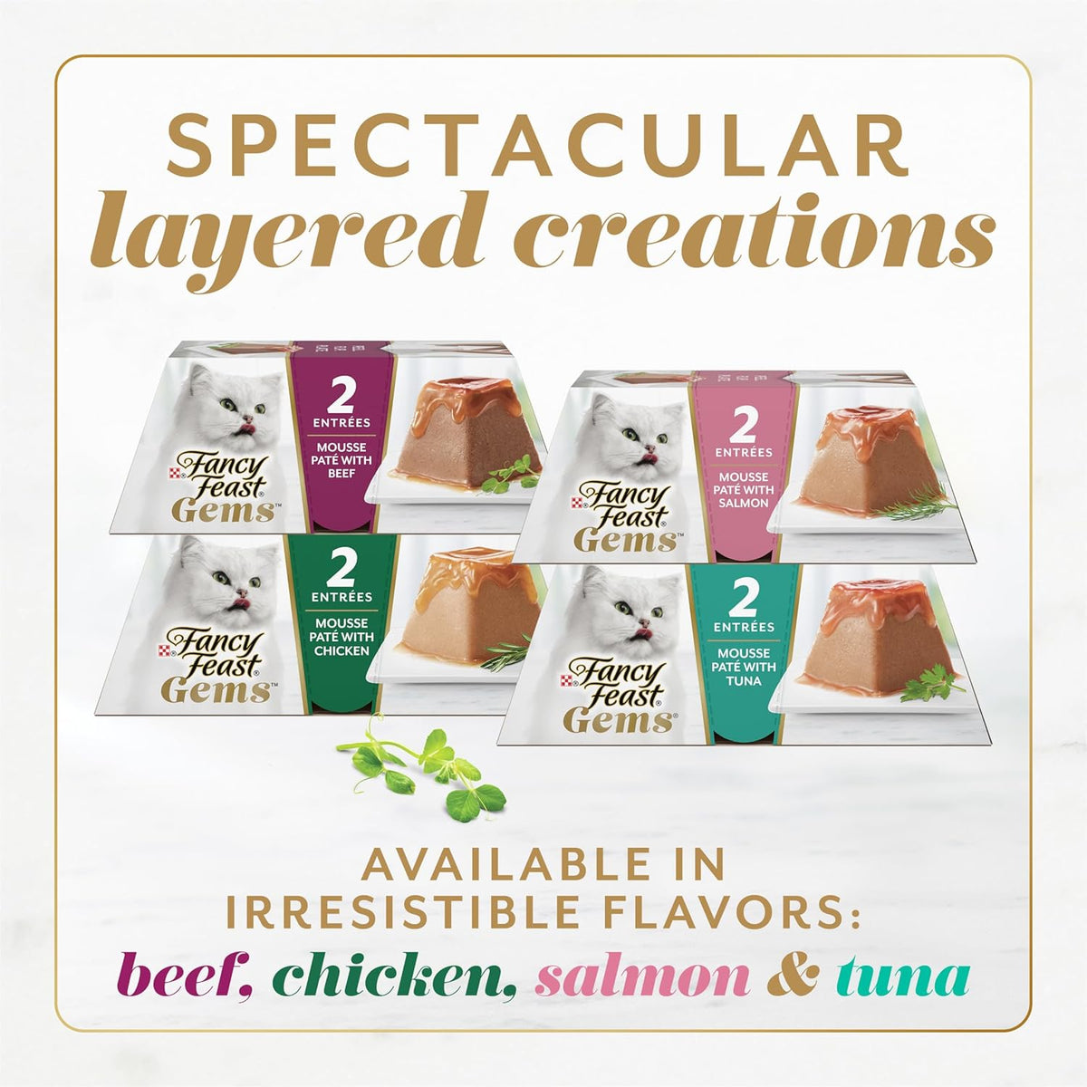 Purina  Gems Salmon Variety Pack Wet Cat Food, 4 Oz, 12-Pack
