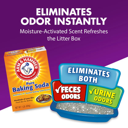 (3 Pack)  Double Duty Cat Litter Deodorizer and Pet Odor Eliminator, 33 Oz Box